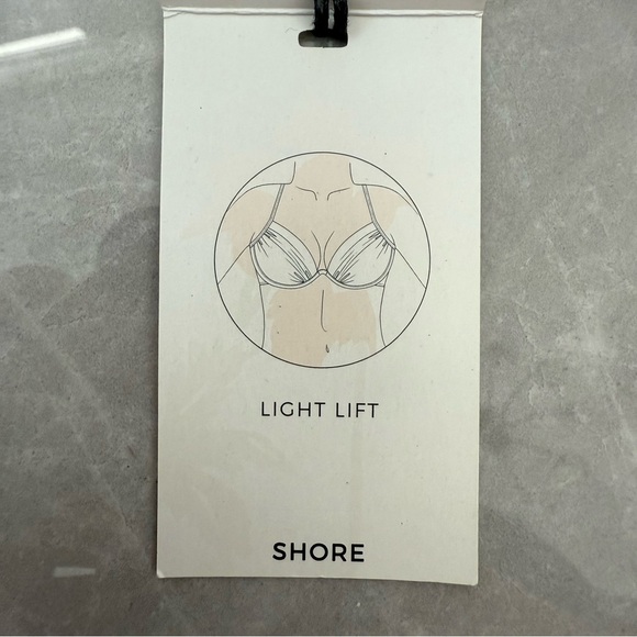 Women’s Shade & Shore Light Lift Push Up Halter Tassel Bikini Swimsuit Top 34DD - Picture 15 of 16